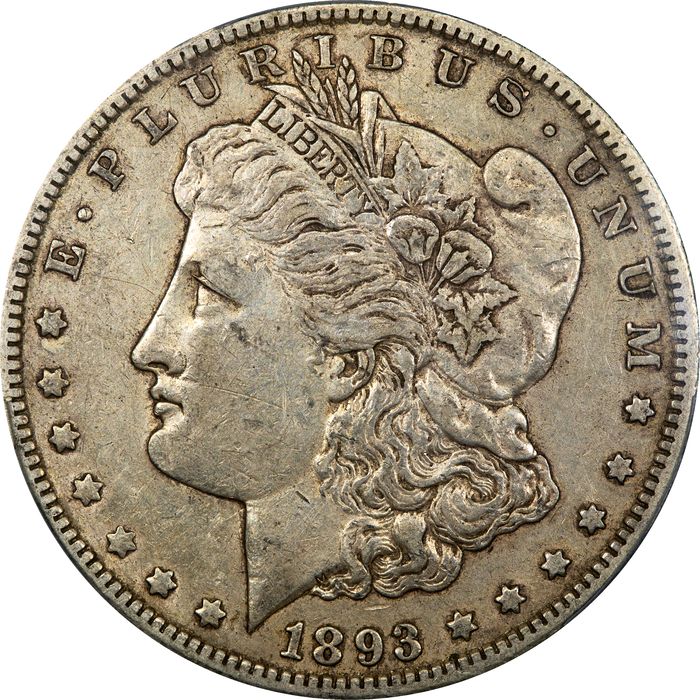 1893-CC Morgan Dollar ($1) Photo 3