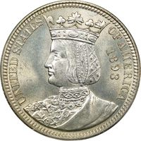 1893 Isabella Commem Quarter (25c) OGH Photo 3
