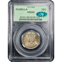 1893 Isabella Commemorative Quarter (25c) OGH Obverse Image