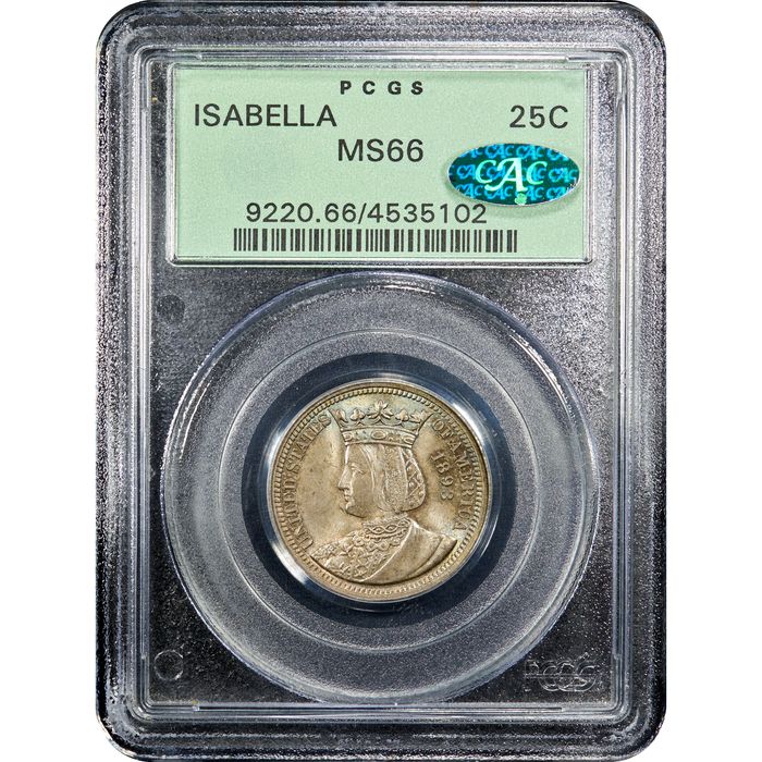 1893 Isabella Commemorative Quarter (25c) OGH Obverse Image