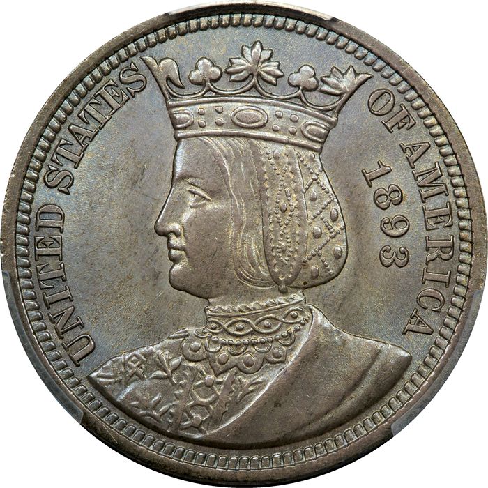 1893 Isabella Quarter (25c) Obverse Image