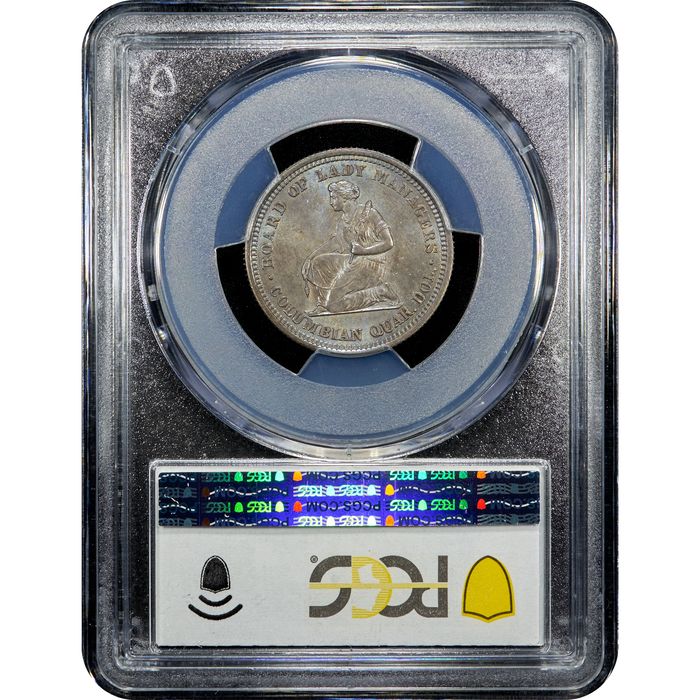 1893 Isabella Quarter (25c) Reverse Slab Image