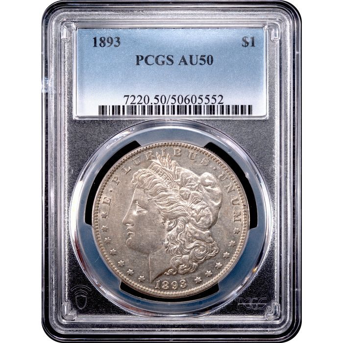 1893 Morgan Dollar ($1) Obverse Slab Image