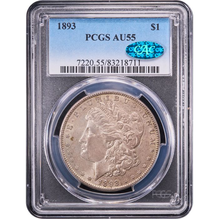 1893 Morgan Dollar ($1) Obverse Slab Image
