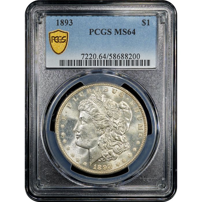 1893 Morgan Dollar ($1) Obverse Slab Image