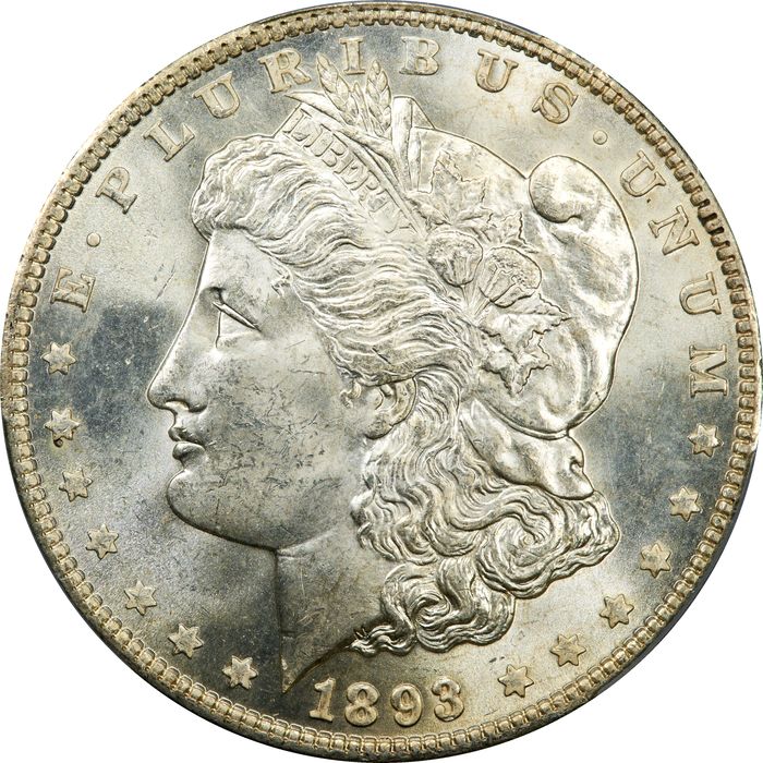1893 Morgan Dollar ($1) Obverse Image