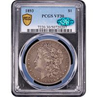 1893 Morgan Dollar ($1) Obverse Image