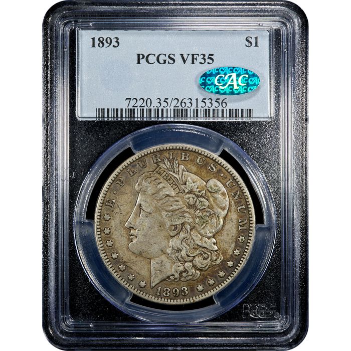 1893 Morgan Dollar ($1) Obverse Slab Image