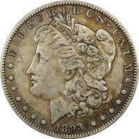 1893 Morgan Dollar ($1) Obverse Image
