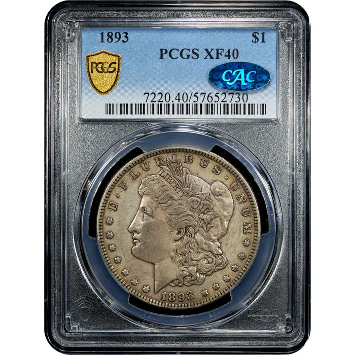 1893 Morgan Dollar ($1) Obverse Slab Image