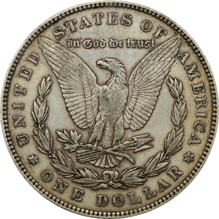1893 Morgan Dollar ($1) Reverse Image