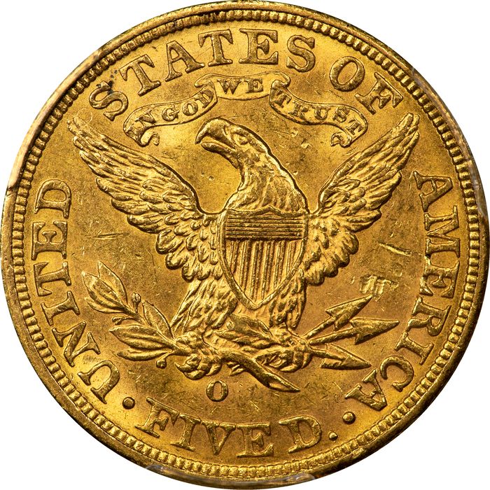 1893-O Liberty Gold Half Eagle ($5) Photo 4