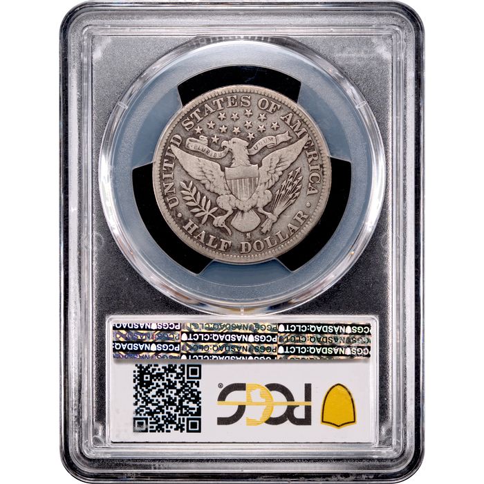 1893-S Barber Half Dollar (50c) Reverse Image