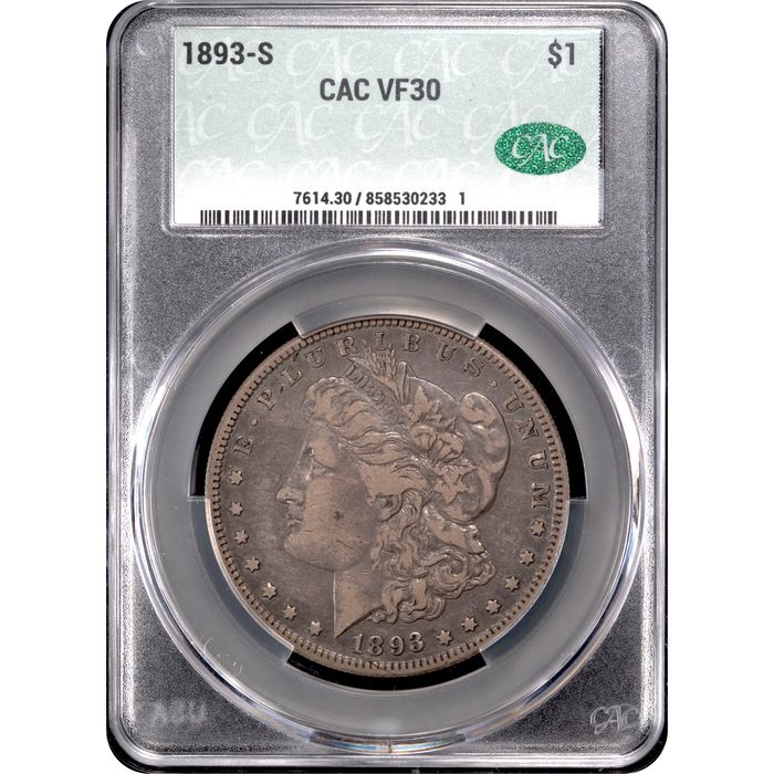 1893-S Morgan Dollar ($1) Obverse Slab Image