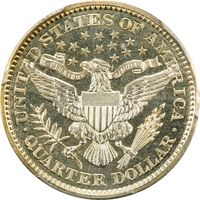 1894 Barber Quarter (25c) Reverse Image