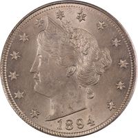 1894 Liberty Nickel (5c) Obverse Image