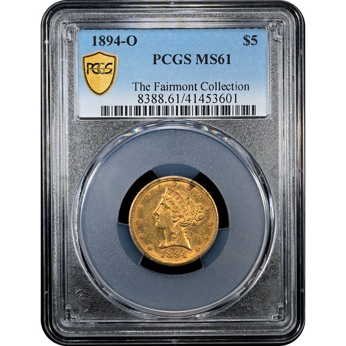1894-O Liberty Gold Half Eagle ($5) Obverse Slab Image