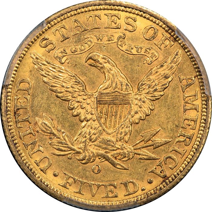 1894-O Liberty Gold Half Eagle ($5) Reverse Image