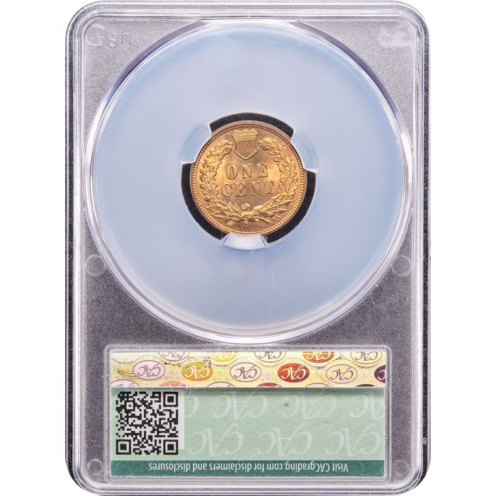1895 Indian Cent (1c) Reverse Image
