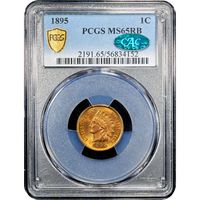 1895 Indian Cent (1c) Obverse Slab Image