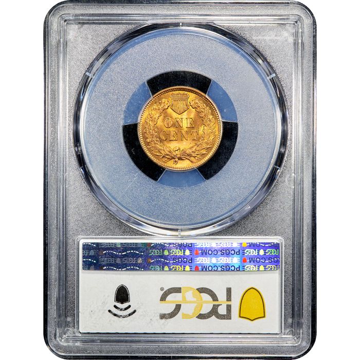 1895 Indian Cent (1c) Reverse Slab Image