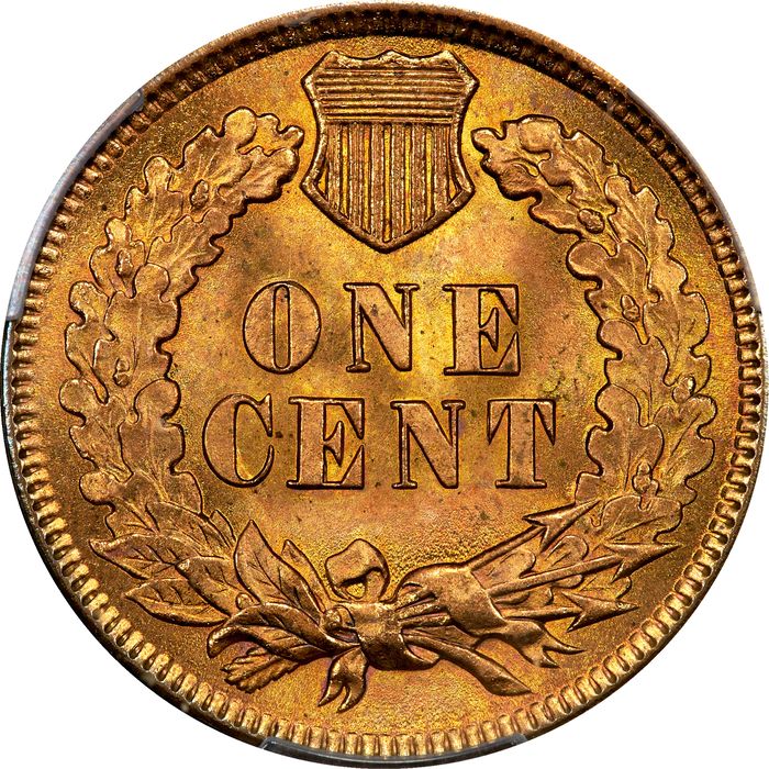 1895 Indian Cent (1c) Reverse Image