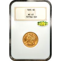 1895 Liberty Gold Half Eagle ($5) Obverse Image