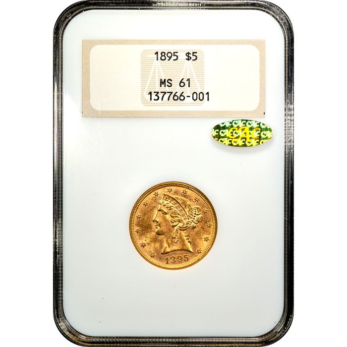 1895 Liberty Gold Half Eagle ($5) Obverse Image
