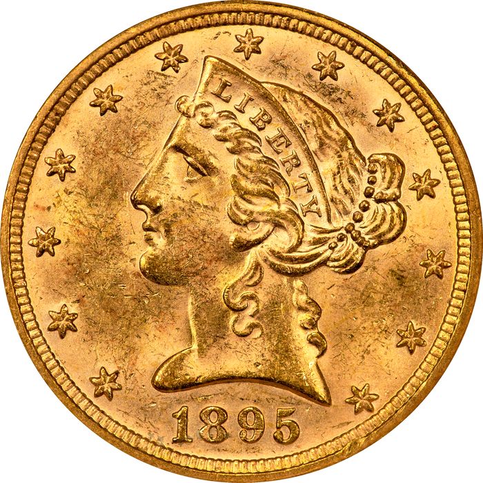 1895 Liberty Gold Half Eagle ($5) Photo 3