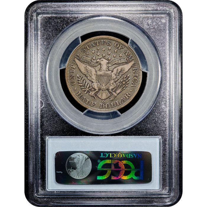 1895-O Barber Half Dollar (50c) Reverse Image