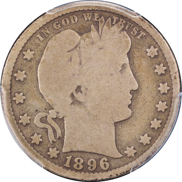 1896-S Barber Quarter (25c) Obverse Image