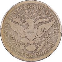 1896-S Barber Quarter (25c) Reverse Image