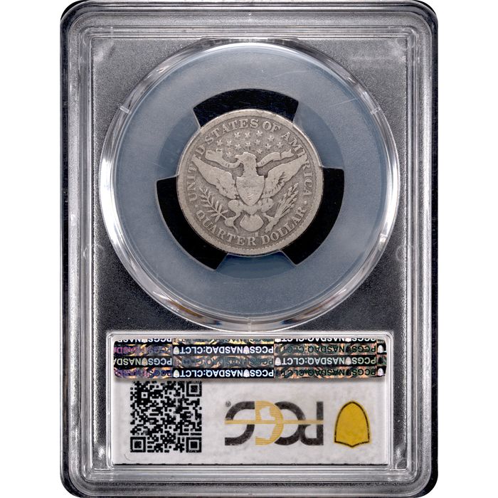 1896-S Barber Quarter (25c) Reverse Slab Image