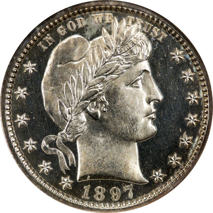 1897 Barber Quarter (25c) Obverse Image