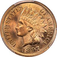 1897 Indian Cent (1c) Laidacker Collection Obverse Image