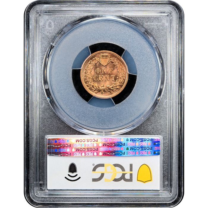 1897 Indian Cent (1c) Laidacker Collection Reverse Slab Image