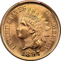 1897 Indian Cent (1c) Laidacker Collection Obverse Image