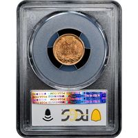 1897 Indian Cent (1c) Laidacker Collection Reverse Slab Image