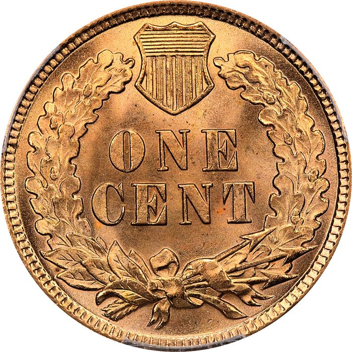 1897 Indian Cent (1c) Laidacker Collection Reverse Image