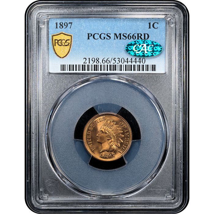 1897 Indian Cent (1c) Obverse Slab Image