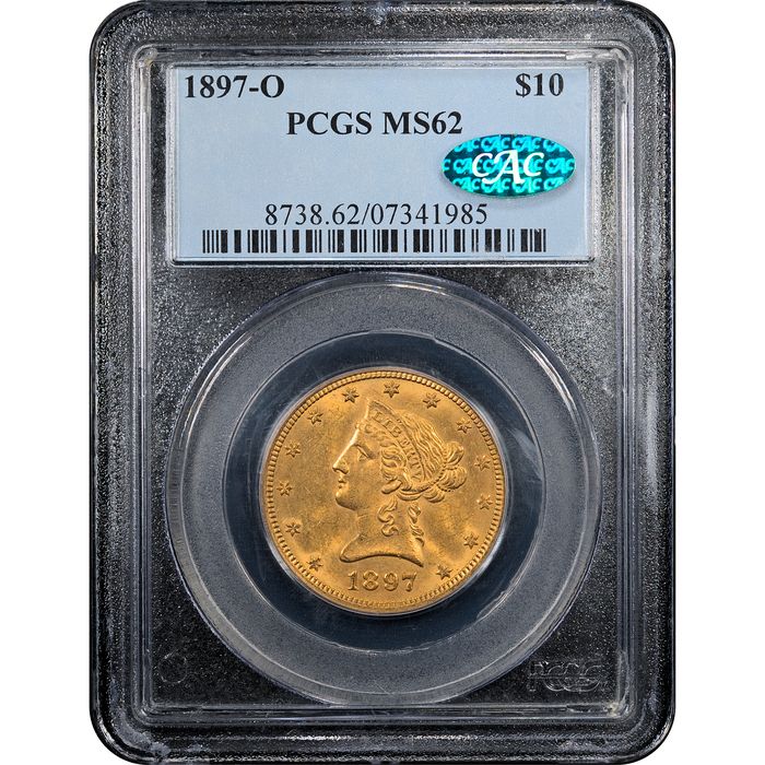 1897-O Liberty Gold Eagle ($10) Obverse Slab Image