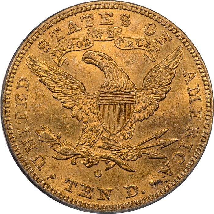 1897-O Liberty Gold Eagle ($10) Reverse Image