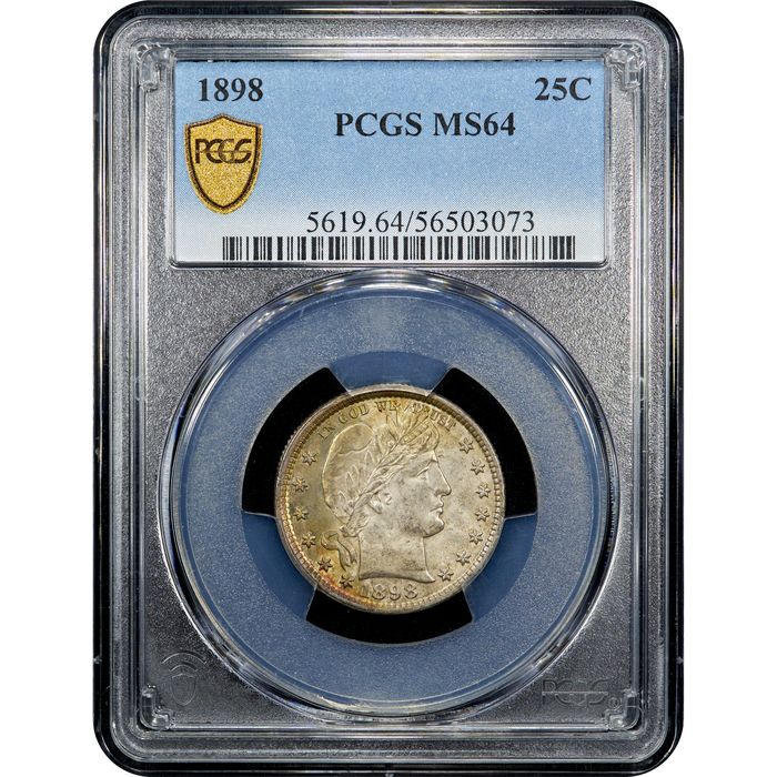 1898 Barber Quarter (25c) Obverse Image
