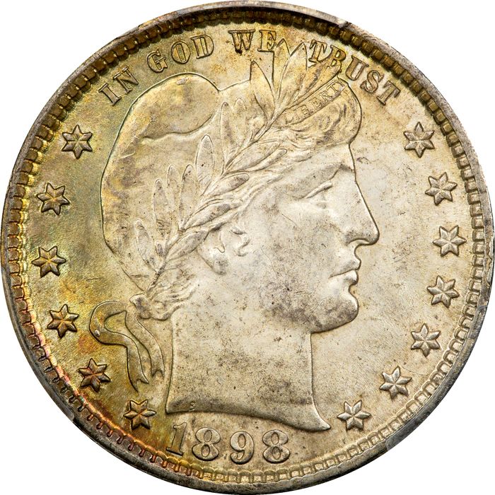 1898 Barber Quarter (25c) Photo 3