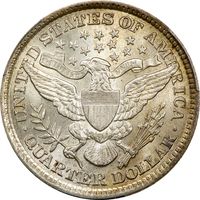 1898 Barber Quarter (25c) Photo 4