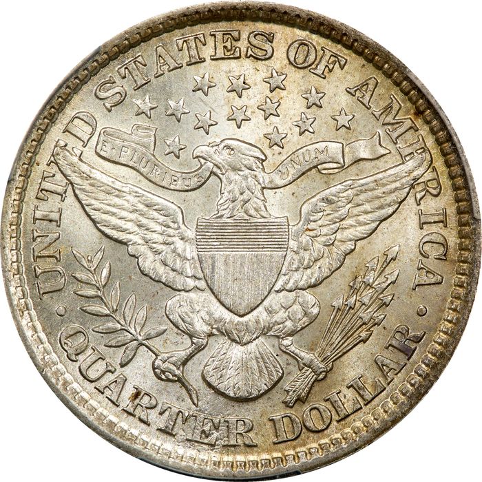 1898 Barber Quarter (25c) Photo 4