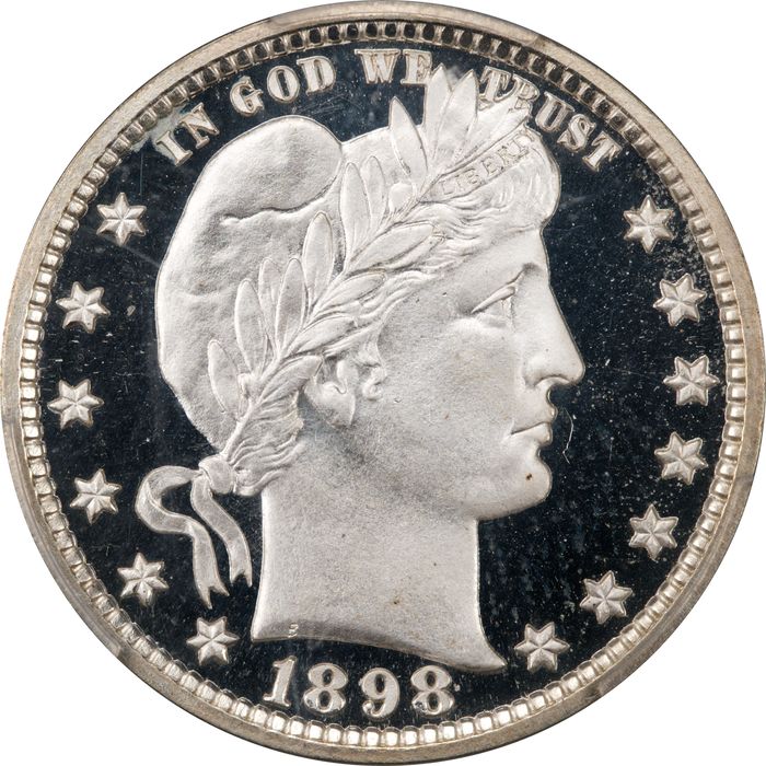 1898 Barber Quarter (25c) Obverse Image
