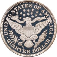 1898 Barber Quarter (25c) Reverse Image