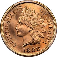 1898 Indian Cent (1c) Laidacker Collection Obverse Image