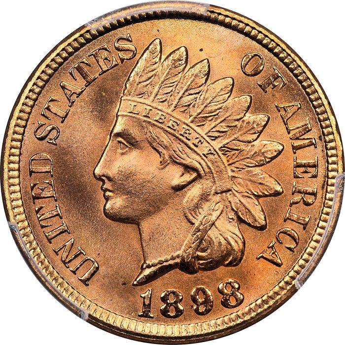 1898 Indian Cent (1c) Laidacker Collection Obverse Image